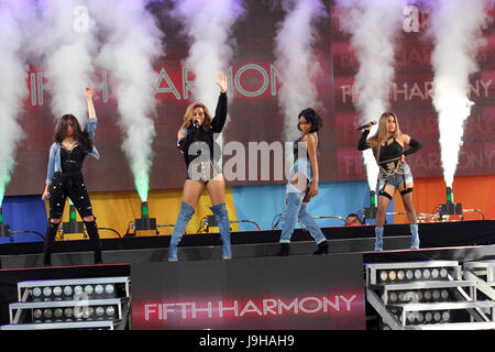 New York, New York, USA. 2 juin, 2017. Cinquième Harmonie réalise pour le Good Morning America Concert Series dans Central Park à New York Crédit : Bruce Cotler/Globe Photos/ZUMA/Alamy Fil Live News Banque D'Images