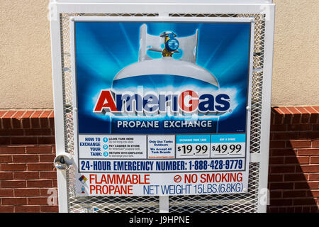 Indianapolis - Circa Juin 2017 : AmeriGas Station d'échange. Est une société AmeriGas propane service résidentiel, commercial, industriel et agricole Banque D'Images