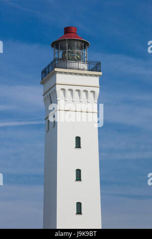 Le Danemark, Langeland, Bagenkop, Keldsnor Fyr lighthouse Banque D'Images