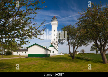 Le Danemark, Langeland, Bagenkop, Keldsnor Fyr lighthouse Banque D'Images