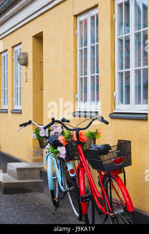 Le Danemark, la Nouvelle-Zélande, Soro, maisons traditionnelles danoises, Sogade street Banque D'Images