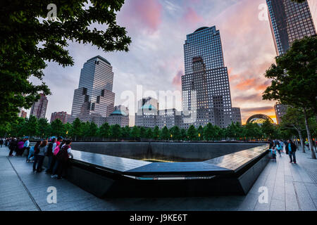 9/11 Memorial, le 11 septembre National Memorial & Museum, New York Banque D'Images