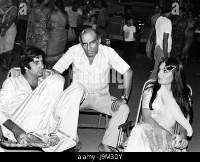 Acteur et actrice indien de bollywood, Amitabh Bachchan et Parveen Babi, Inde, Asie Banque D'Images