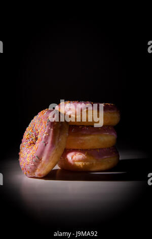 Pile de beignes à l'honneur Banque D'Images