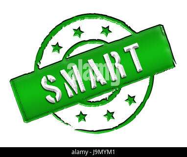 Smart, intelligent, astucieux, isolé, attention, important, bannière, résumé, Banque D'Images