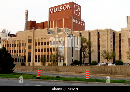 Vue de la brasserie Molson à Montréal,Québec,Canada Banque D'Images