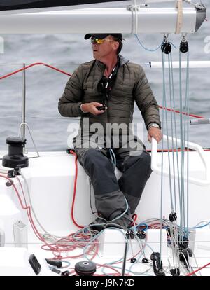 AJAXNETPHOTO. 29MAI 2017. PLYMOUTH, en Angleterre. - TRANSAT - ENTRÉE OSTAR IRLANDAIS CONOR FOGERTY SKIPPÉ LE YACHT DE BAM. PHOTO:TONY CARNEY/AJAX REF : CT172905 136 Banque D'Images