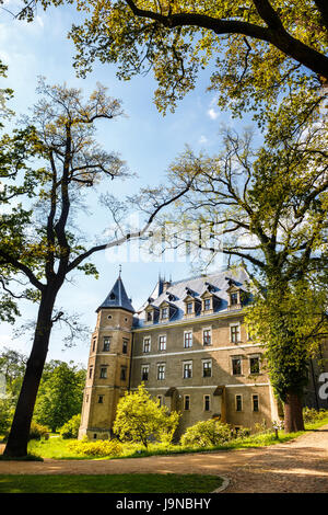 Château de style Renaissance situé à Goluchow près de Kalisz, Pologne Banque D'Images
