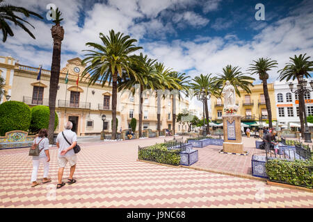 Plaza de la Laguna, Laguna (Square) Ayamonte, Costa de la Luz, Espagne Banque D'Images