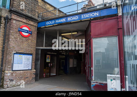 Tube Goldhawk Road Banque D'Images