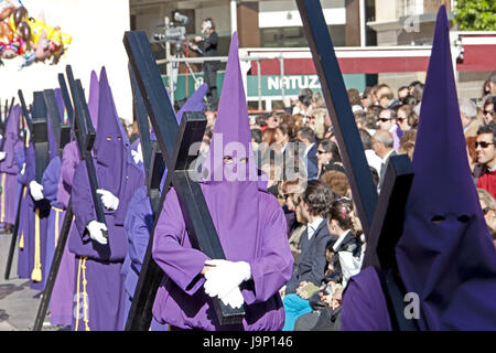 L'Espagne, Murcia, procession de Pâques, Banque D'Images