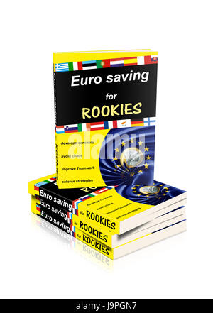 Livre : euro économiser pour rookies Banque D'Images