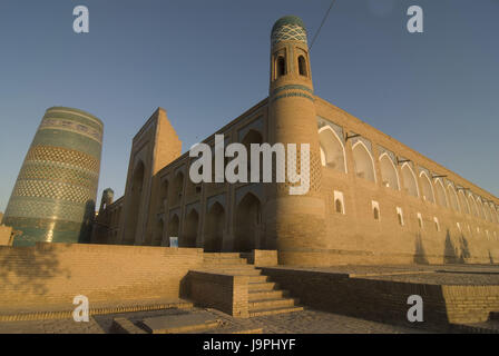 Mosquée dans la forteresse de Qala Ichon,Khiva Ouzbékistan,, Banque D'Images