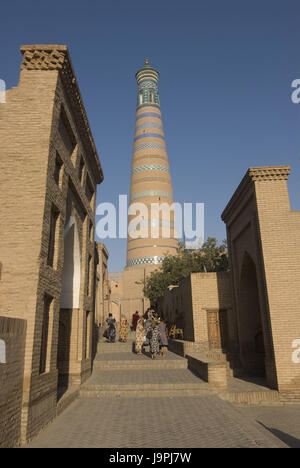 Mausolée de Pahlavon Mahmud, dans la forteresse de Qala Ichon,Khiva Ouzbékistan,, Banque D'Images