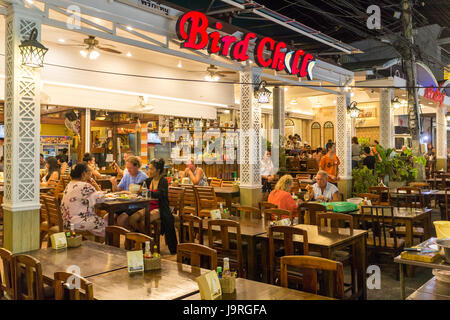 L'Oiseau Piment restaurant, marché de nuit de Hua Hin, Thaïlande Banque D'Images