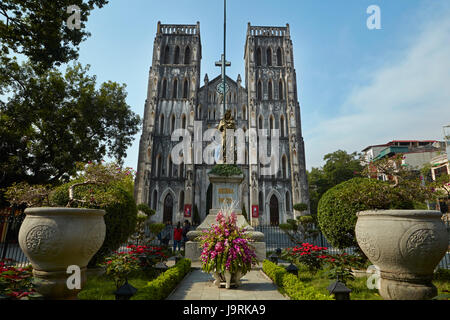 Cathédrale St Joseph, Hanoi, Vietnam Banque D'Images