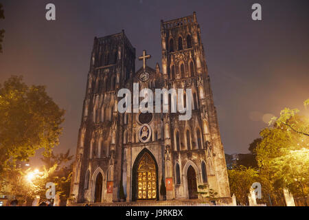 Cathédrale St Joseph, Hanoi, Vietnam Banque D'Images