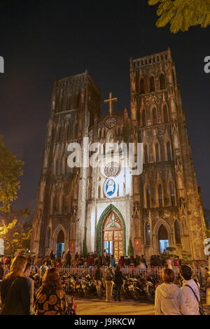 Cathédrale St Joseph, Hanoi, Vietnam Banque D'Images