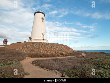 Piedras Blancas phare sur la côte nord de la californie centrale de San Simeon California USA Banque D'Images