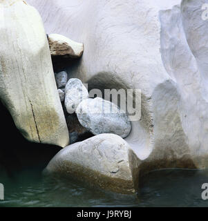 Nouvelle Zélande, île du sud, côte ouest,á Punkaiki,parc national Paparoa fox terrier,Rivière, rochers,eau,détail,l'érosion,personne ne déserte,formation,la bile,parfaitement,eau,de la rivière,riverside,rock,géologie,la nature,le calme,pierres,gris,chauve, modèles,de,doucement,pierres,sécurité,sécurité,harmonie,propreté,Protection,silence,reste,Zen, Banque D'Images