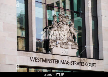 Westminster Magistrates Court, Marylebone Road, City of Westminster, London, Angleterre, Royaume-Uni Banque D'Images