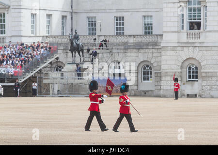 Londres, Royaume-Uni. 3 juin, 2017. L'examen général à la parade la couleur répétitions à Horse Guards Parade Crédit : amer ghazzal/Alamy Live News Banque D'Images