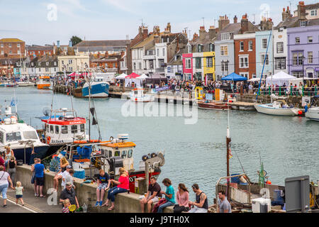 Weymouth, Royaume-Uni. 3 juin, 2017. Wessex Folk Festival, port de Weymouth. Crédit : Charlie Raven/Alamy Live News Banque D'Images