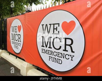 Manchester, UK. 3 juin, 2017. Les panneaux pour un concert de demain l'amour à l'Emirates Stadium d'Old Trafford. Crédit : GARY ROBERTS/Alamy Live News Banque D'Images