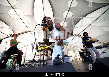 Exeter, Royaume-Uni. 3 juin, 2017. Révélation de la scène Roots sur le samedi à l'Exeter2017 Festival à Belmont Park, Exeter, Royaume-Uni Crédit : Clive Chilvers/Alamy Live News Banque D'Images