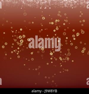 Cola Bubbles Background. Vector Soude sombre contexte gouttelettes. Illustration de Vecteur