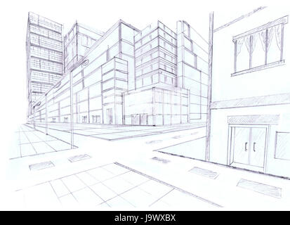 2 point de vue d'architecture Banque D'Images