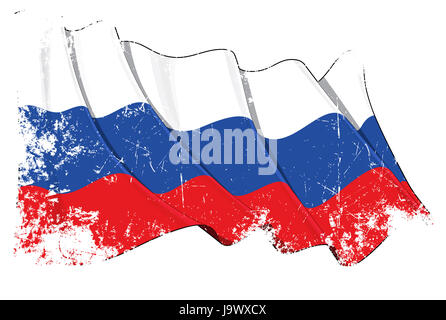 Drapeau, orthodoxe, Russie, Fédération de, Moscou, bleu, europe, illustration, capital, Banque D'Images