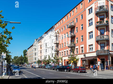 Dans la Schlesische Strasse de Kreuzberg, Berlin, Allemagne Banque D'Images