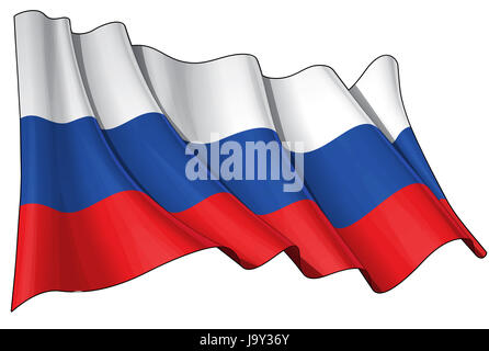 Drapeau, orthodoxe, Russie, Fédération de, Moscou, bleu, emblème, l'Europe, de l'illustration, Banque D'Images