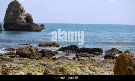 Vues de Joao De Arens Plage en Algarve Praia de João deArens Banque D'Images