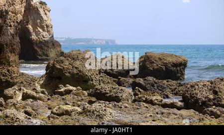 Vues de Joao De Arens Plage en Algarve Praia de João deArens Banque D'Images