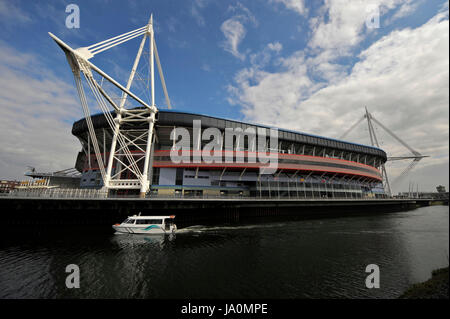 Archivbild ! 01.04.2009, FUSSBALL WM-qualifikation Europa, 6.Spieltag, Pays de Galles - Deutschland im-Millenium Stadium de Cardiff. aussenansicht des millenium-se. photo : Cronos/mis Banque D'Images