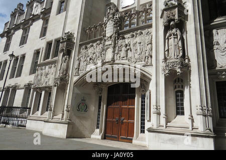 Cour suprême de justice du Royaume-Uni dans la construction Peu George Street, Parliament Square, Londres. Photo : Tony Gale Banque D'Images