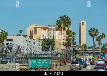 Los Angeles, APR 11 : Vue extérieure de la cathédrale de Notre Dame des Anges on APR 11, 2017 à Los Angeles Banque D'Images