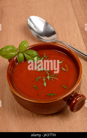 Soupe de tomate, rot, restaurant, nourriture, aliment, vierge, européen, du Caucase, de l'eau, Banque D'Images