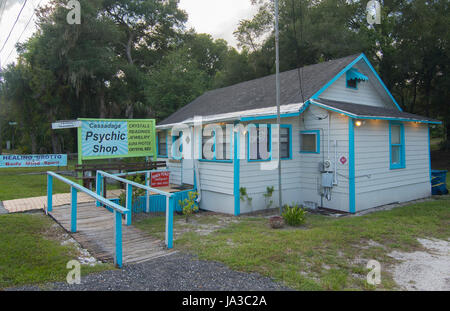 Cassadaga spiritualiste Floride Ville de voyants et mediums Psychic Shop dans le comté de Volusia, Banque D'Images