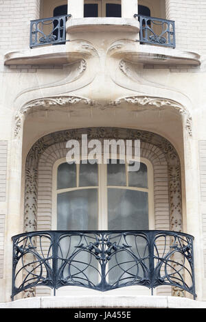 Hôtel Mezzara, 60, rue La Fontaine Paris 16e Hector Guimard, architecte, 1910 Banque D'Images