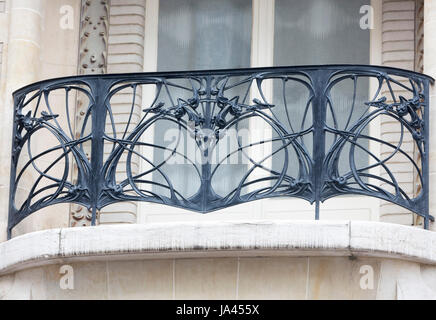 Hôtel Mezzara, 60, rue La Fontaine Paris 16e Hector Guimard, architecte, 1910 Banque D'Images