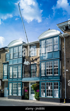 L'hôtel Swan à Southwold, Suffolk, l'hôtel, propriété de la brasserie Adnams, est en rénovation. Banque D'Images