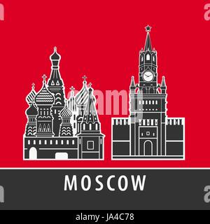 Symbole Vecteur Moscou Illustration de Vecteur