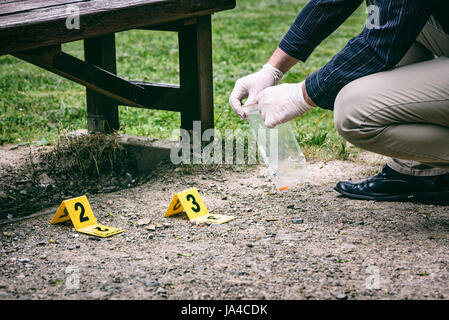 Crime Scene Investigation Banque D'Images