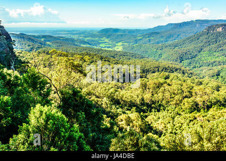 Vue depuis le haut de la Macquarie Pass, EN IN Banque D'Images