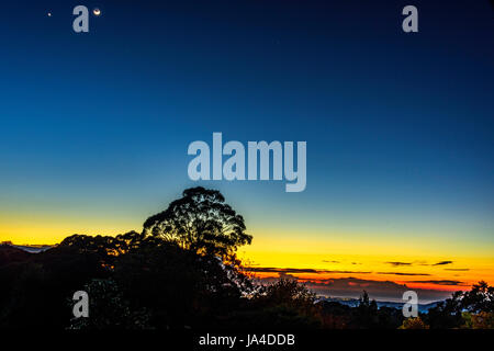 Lever du soleil au Mont Murray, EN IN Banque D'Images