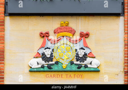 Blason, Magdalene College, Université de Cambridge, en Angleterre. Banque D'Images