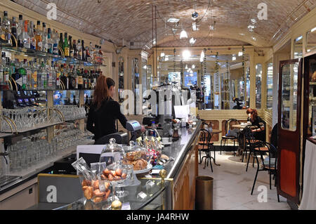 Caffè degli Specchi, Gênes, Italie, europe, Ligury Banque D'Images